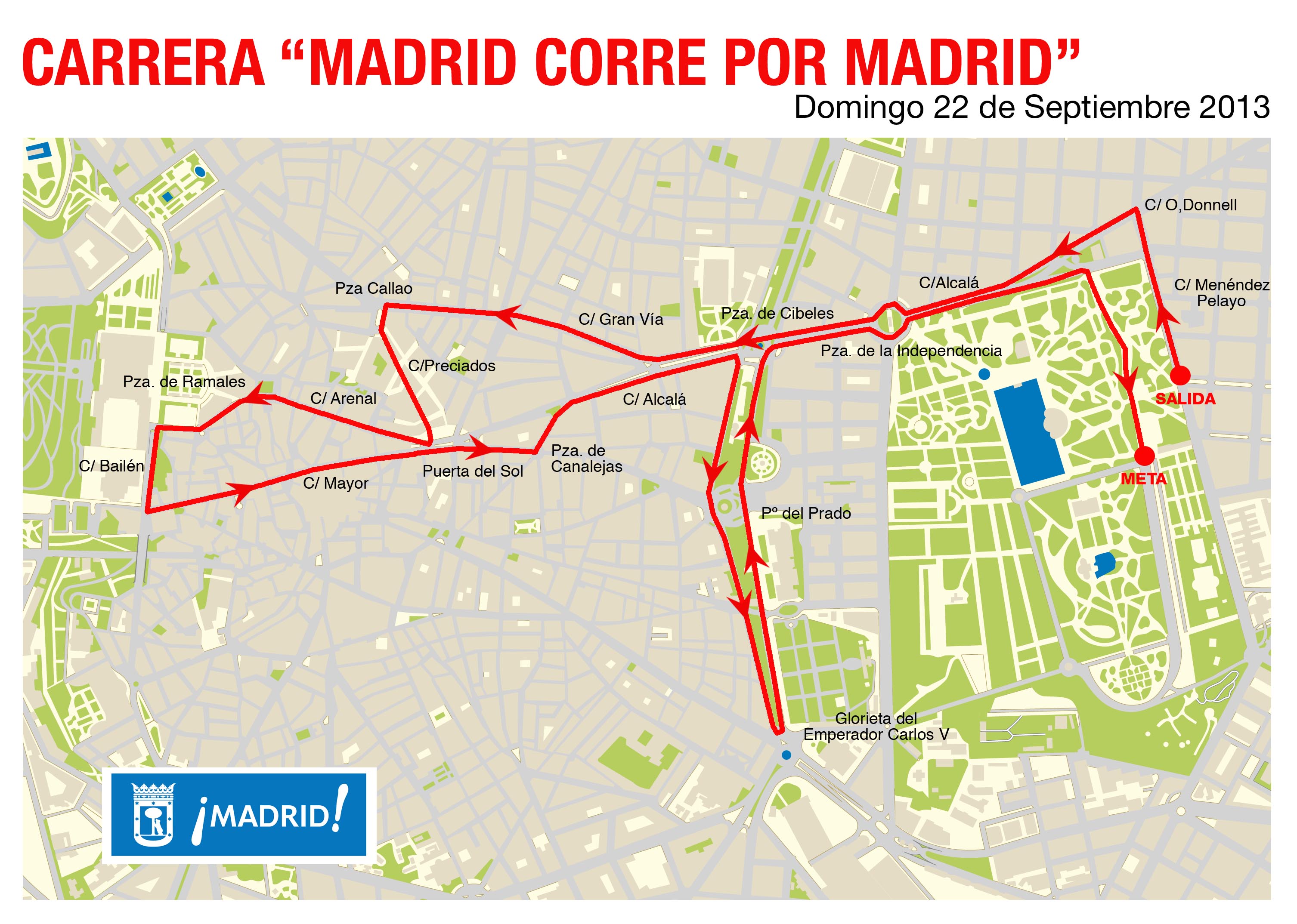 Dispositivo de circulación para la carrera “Madrid corre por Madrid” Ayuntamiento de Madrid